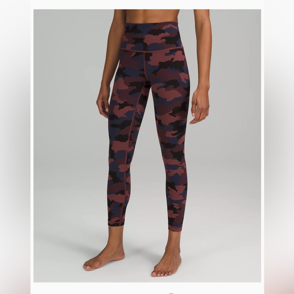 lululemon athletica Camo Leggings - Black, Blue, Brown